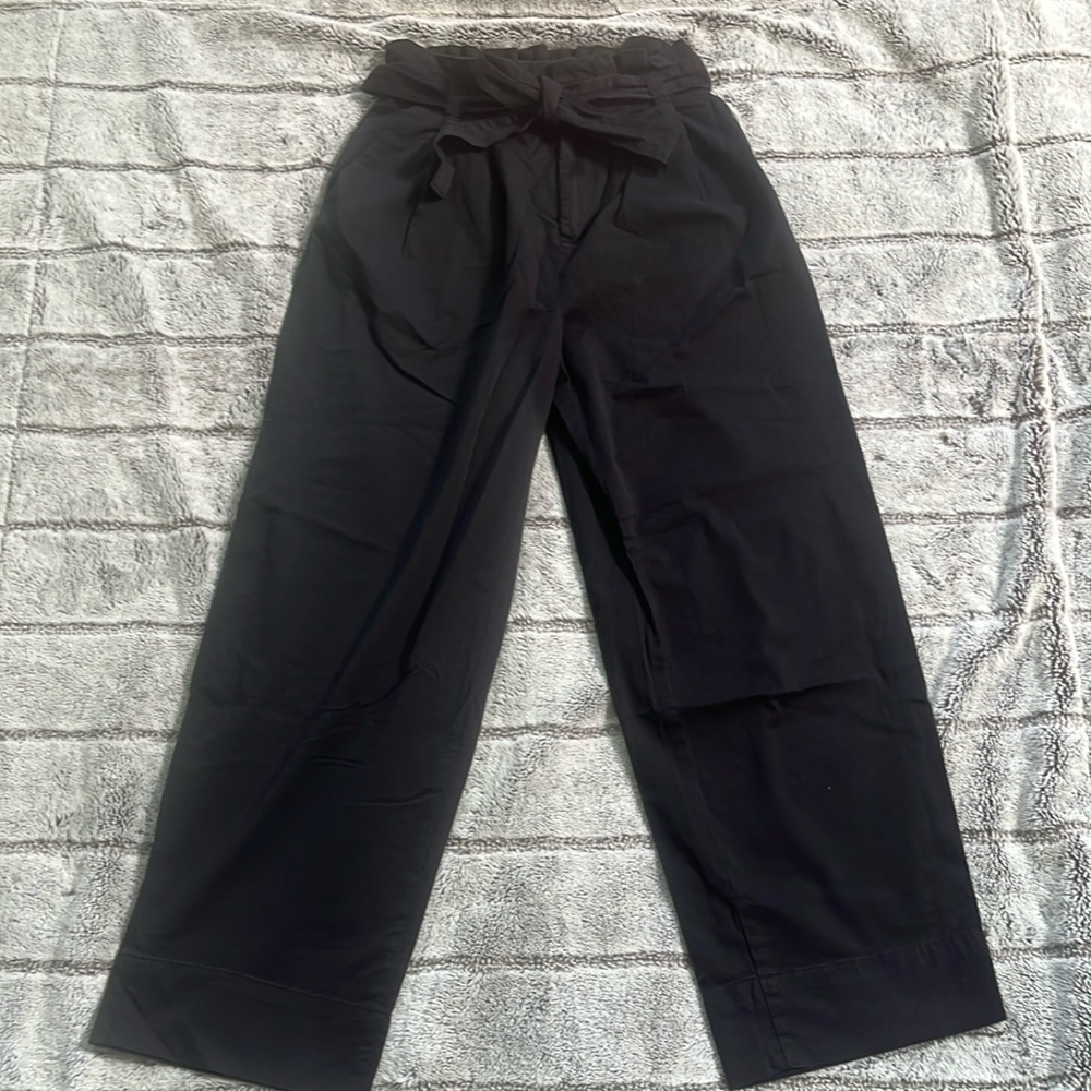 Everlane Black The Paper Bag Wide Leg Pants